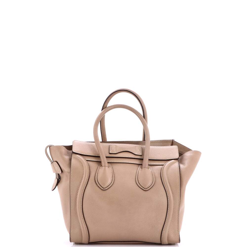 Celine Luggage Bag Grainy Leather Micro #253708C12B - Picture 3 of 8